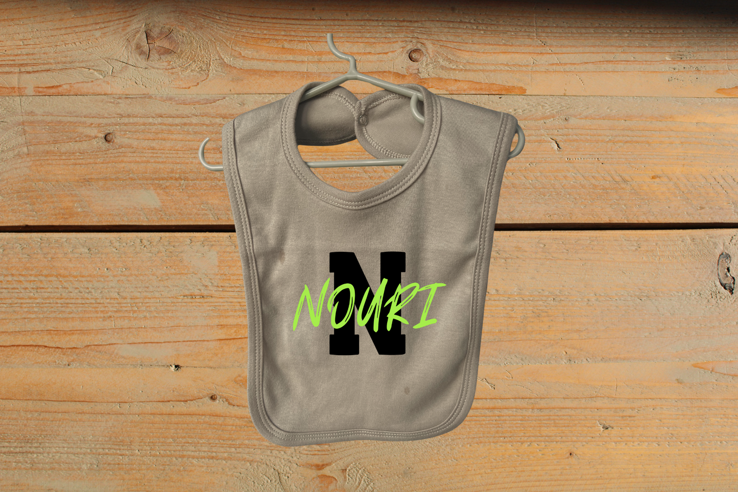 Slabbetje met Naam Groen