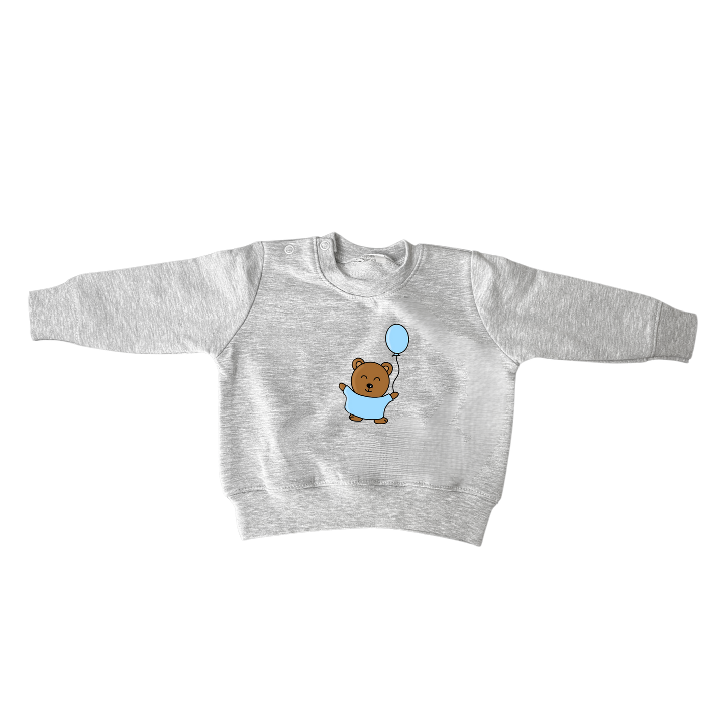 Sweater 'Little Baby Bear' met ballon Blauw