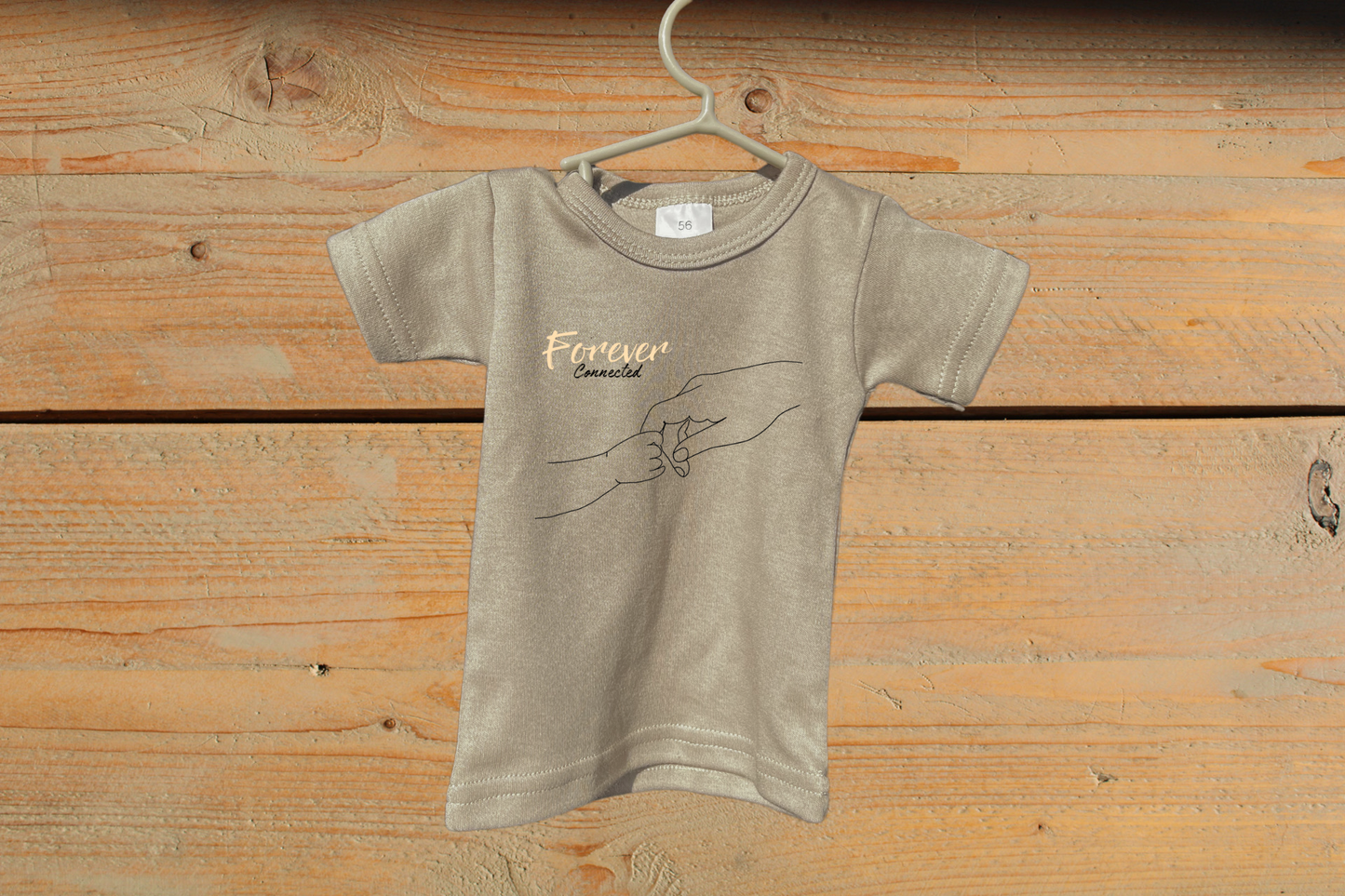 T-Shirt Forever connected Beige
