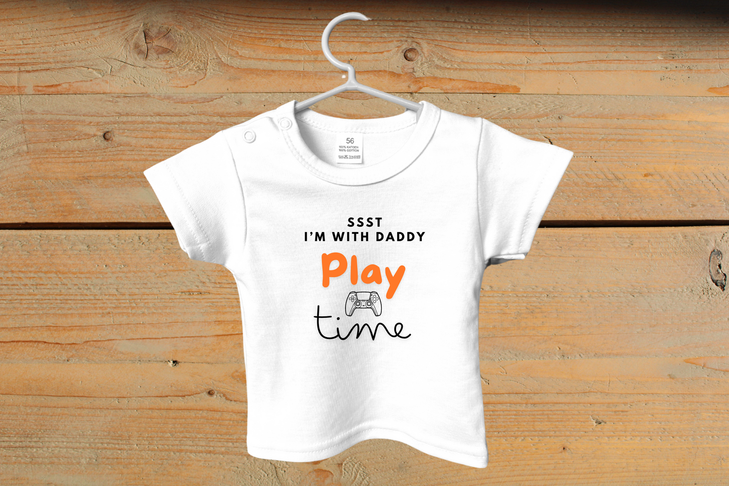 T-Shirt: SSST I'm with daddy, Play Time