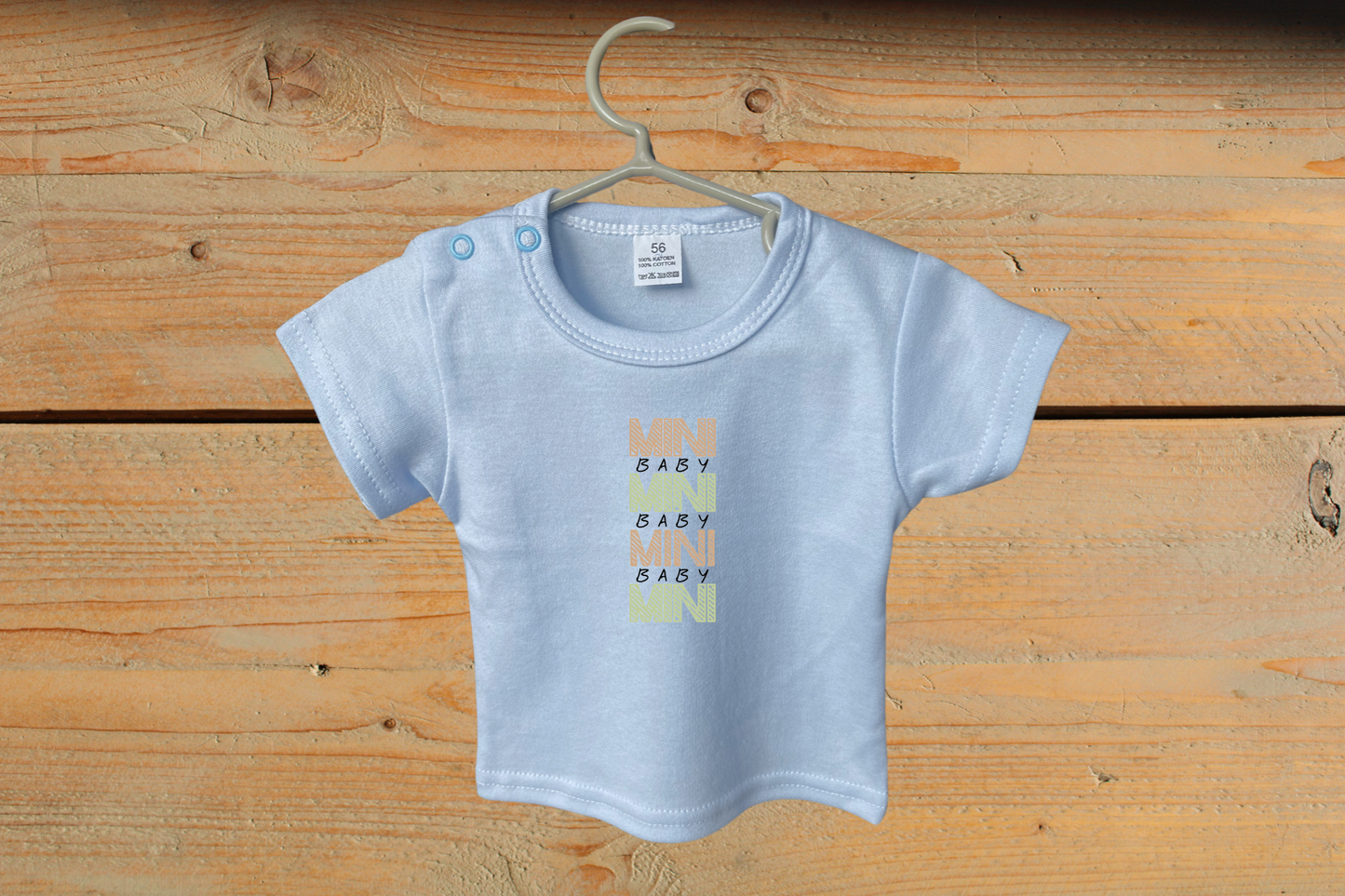 T-Shirt: Mini Baby - Groen