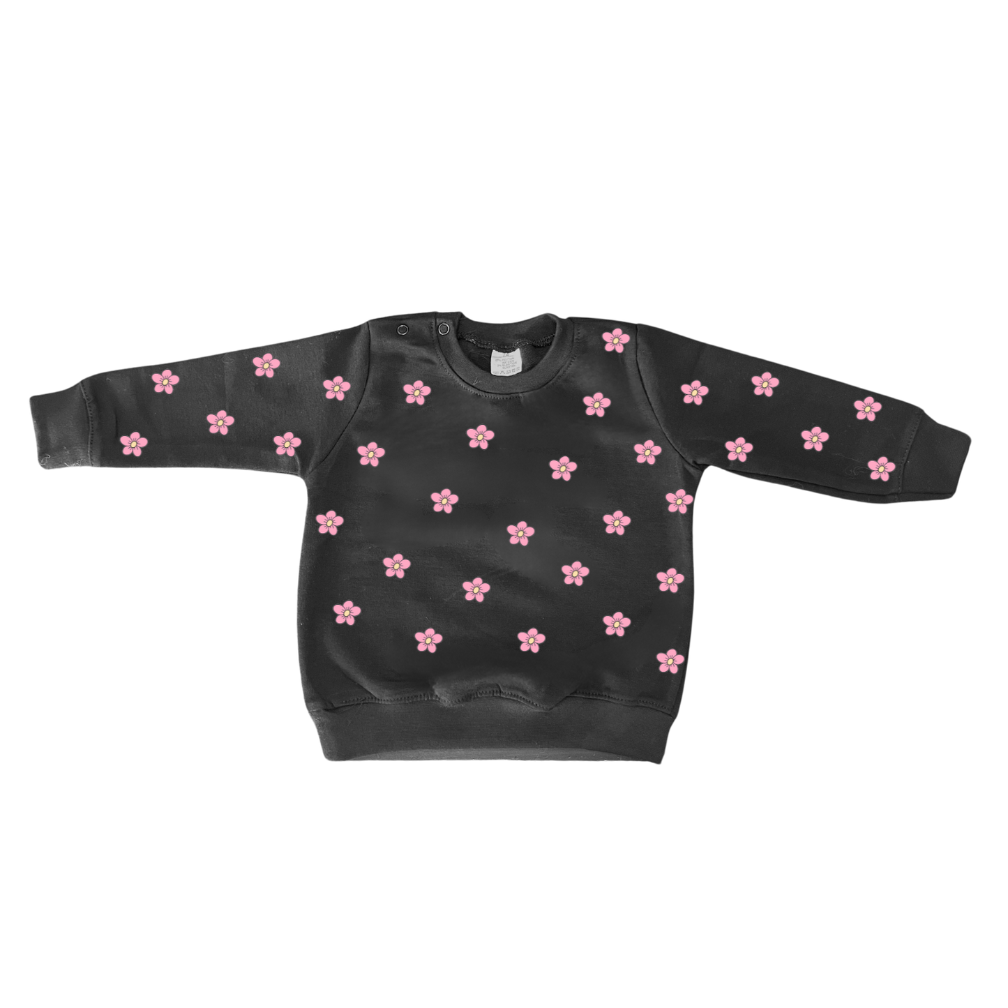 Sweater: Roze Bloemen