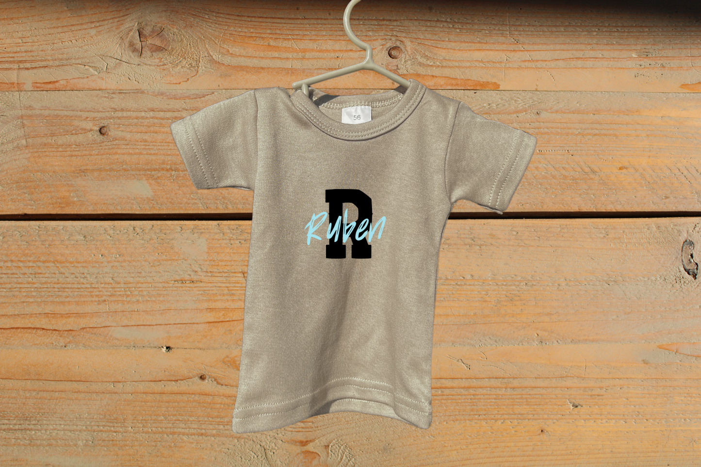 T-shirt met Naam Blauw