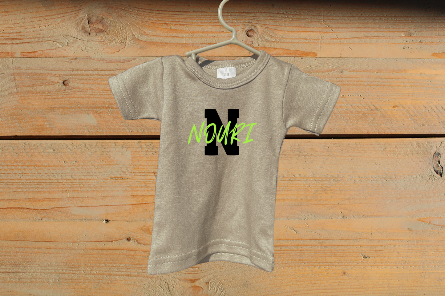 T-shirt met Naam Groen