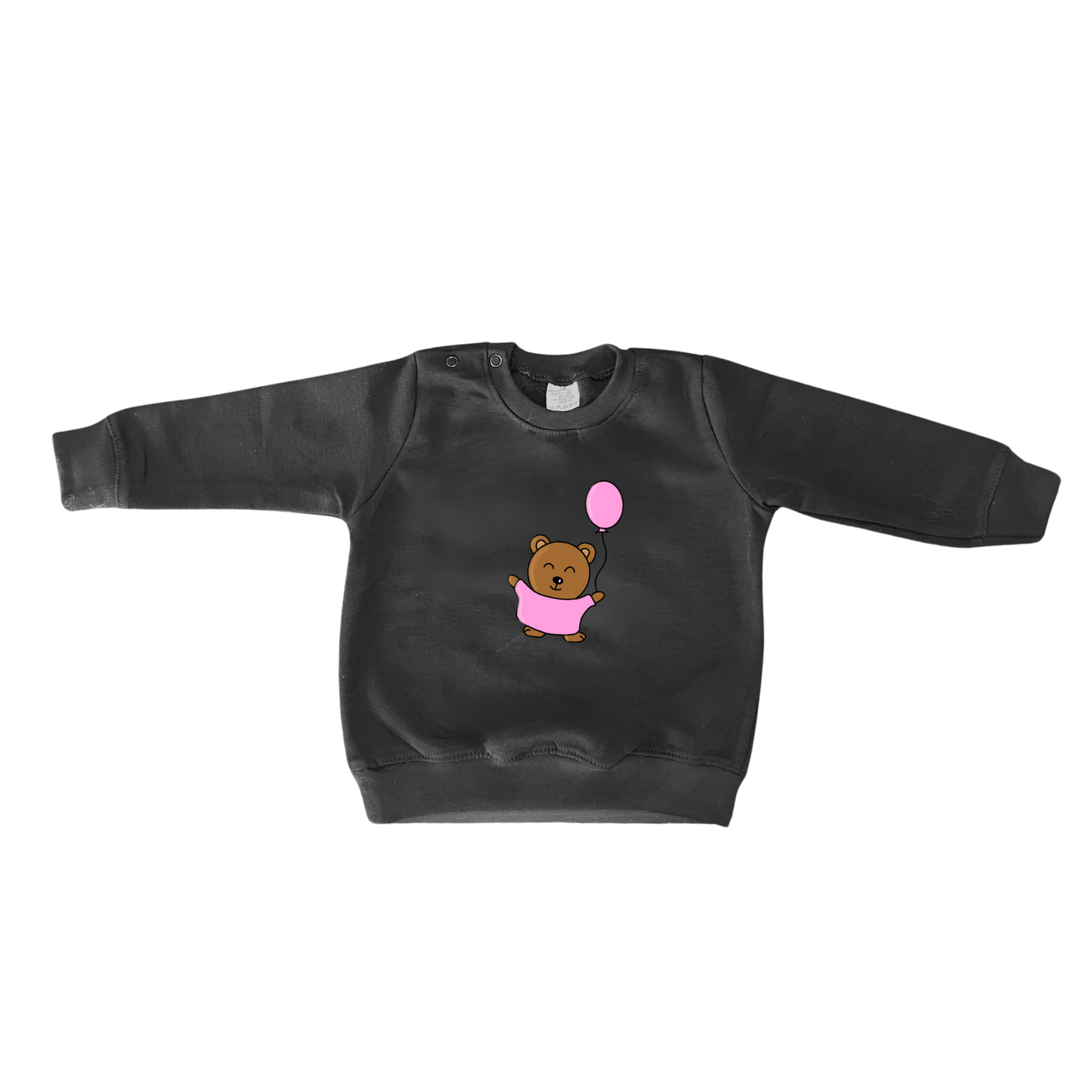 Sweater 'Little Baby Bear' met ballon Roze