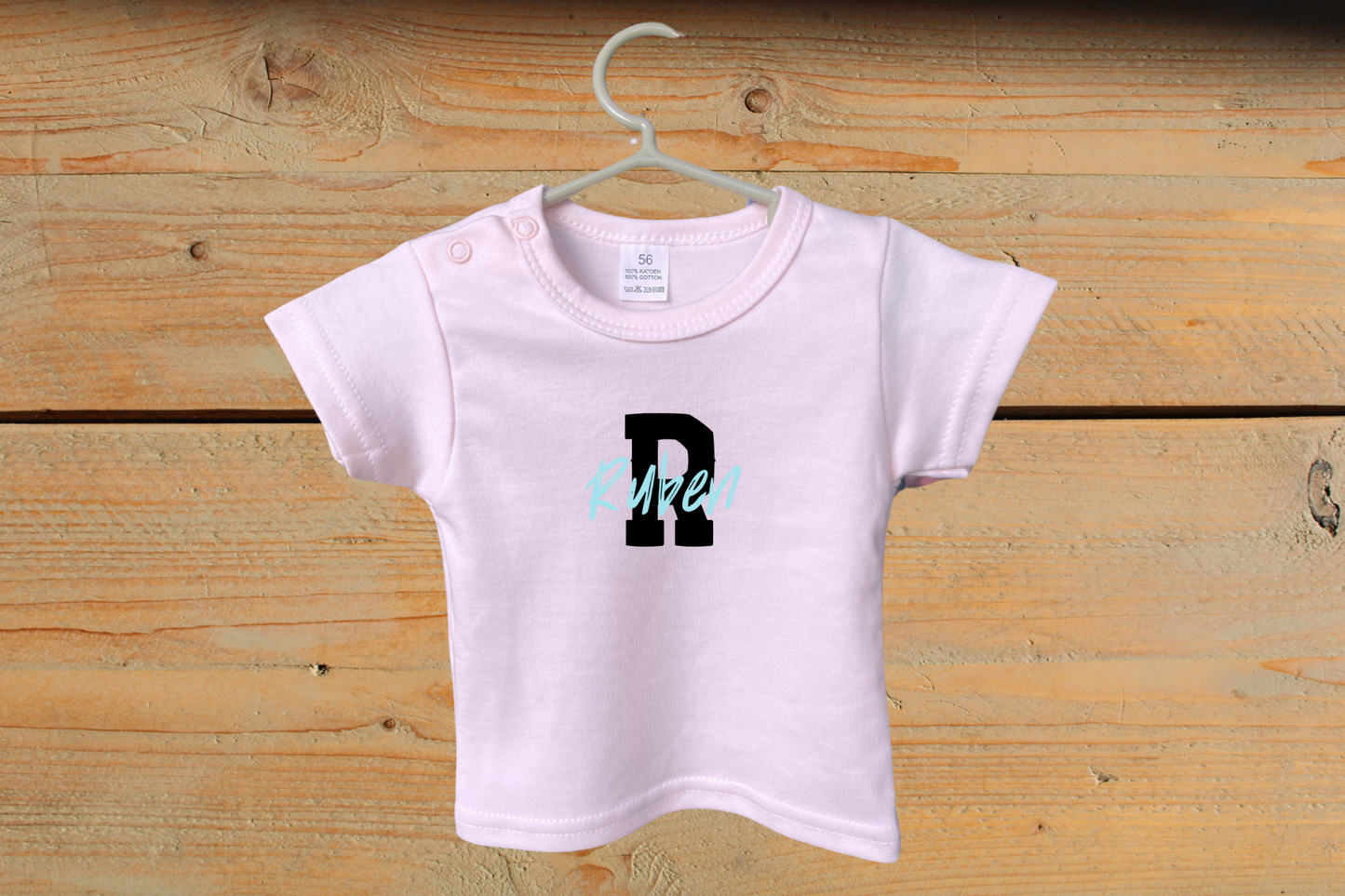 T-shirt met Naam Blauw