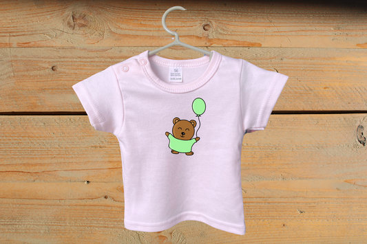 T-shirt Little Baby Bear met Ballon Groen