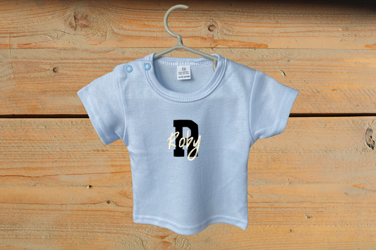 T-shirt met Naam Beige