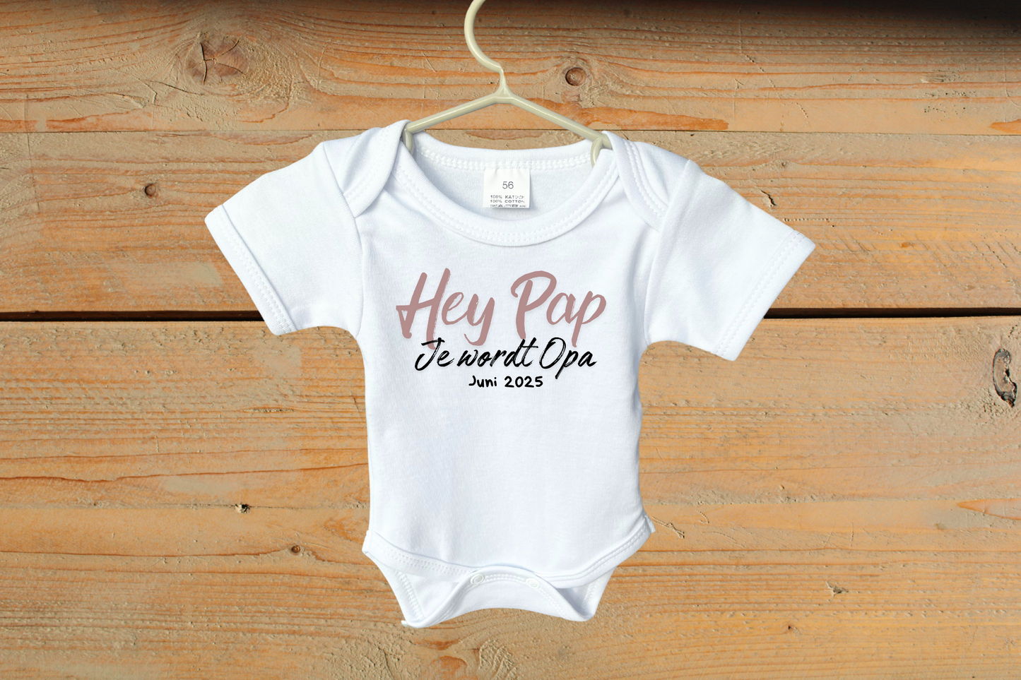 Rompertje 'HEY PAP, je wordt opa.'