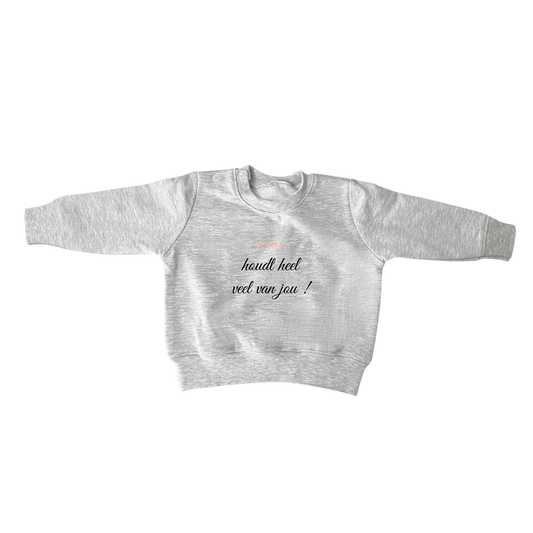 Sweater: 'Mama houdt heel veel van jou!' Roze