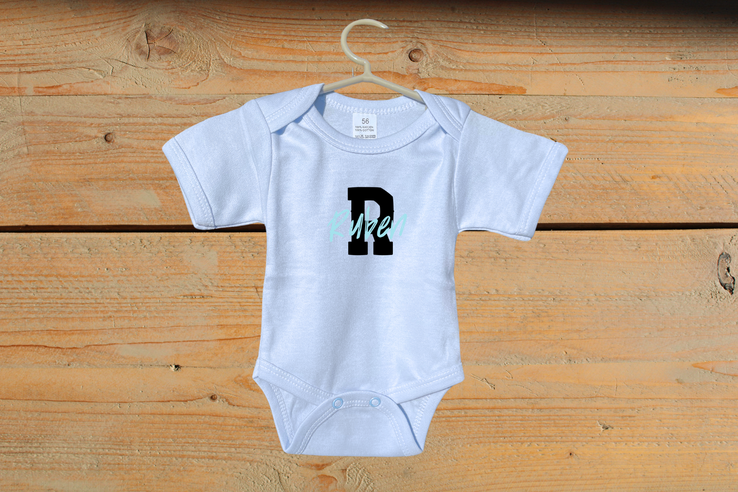 Rompertje 'Gepersonaliseerd naam Blauw'